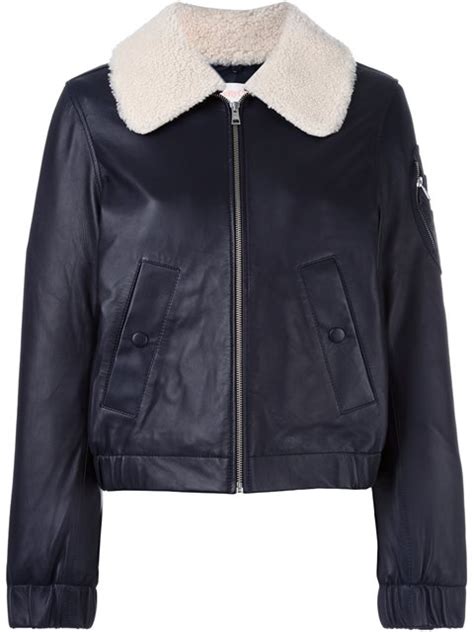 see by chloe leather jacket|chloe coat.